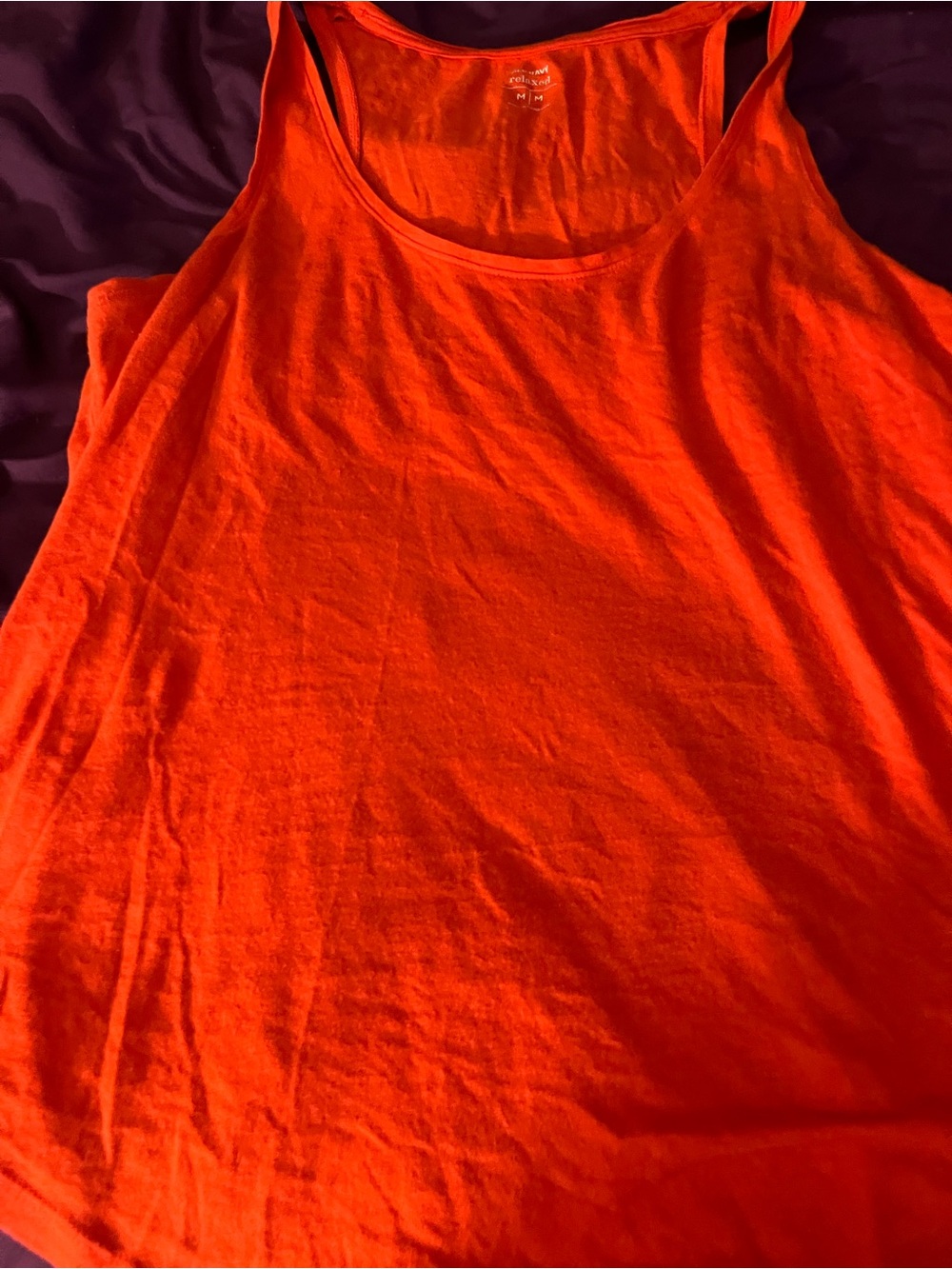 Old Navy Orange Scoop Neck Tank Top